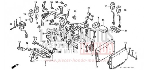WINDLAUFSTREBE (ST1100AN/AP/AR) ST1100AR de 1994